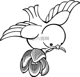 花,鳥,飛行