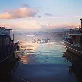 見,海洋,船