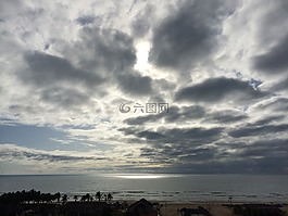 日落,太陽,天空