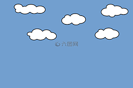 云,白,天空
