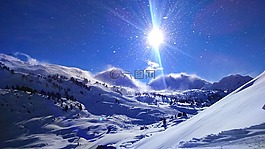雪,天空,冷