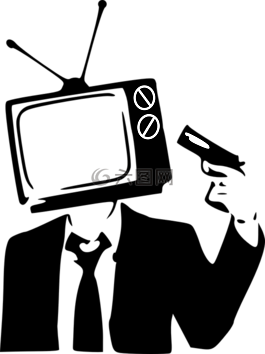 電視,射擊,人