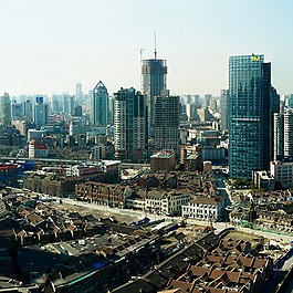 全景,上海,大城市