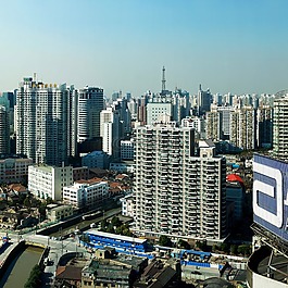 全景,上海,大城市