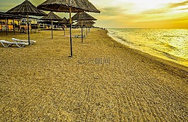 海灘,海,砂
