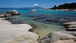 希腊,calkidiki,岩石