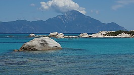 希腊,calkidiki,岩石