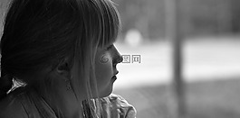 孩子,女孩,面對