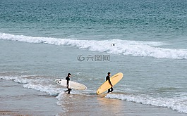 海灘,海,水