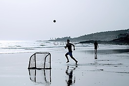 海灘,海,水