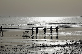 海灘,海,水