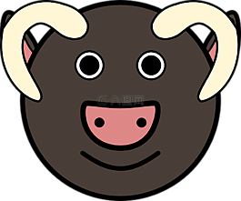 公牛,動(dòng)物,環(huán)路