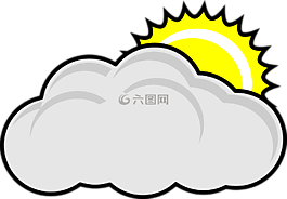多云,太陽,自然