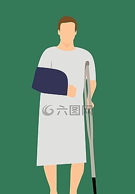 男子,病人,站在