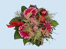 束鮮花,紅色,綠色