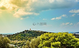 雅典,希臘,小山