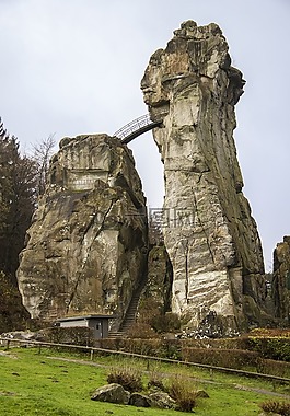 岩,桥,externsteine