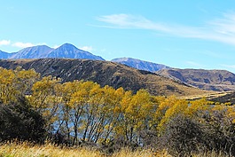 藍(lán)色的天空,自然,湖