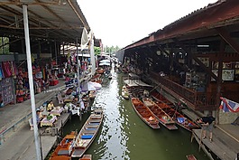 泰國,水上市場,旅行