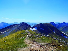 蘇格蘭,山,娜gruagaichean