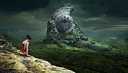 幻想,景觀,紀念碑