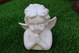 天使,公仔,瓷