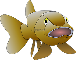 魚(yú),開(kāi)放,口