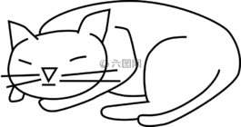 貓,睡眠,寵物