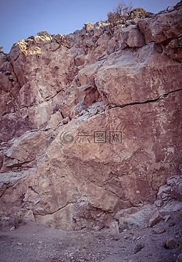 搖滾,山,石