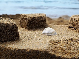 海灘,沙,海