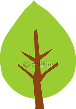 樹,綠色,分支機構(gòu)