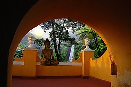 佛,冥想,休息