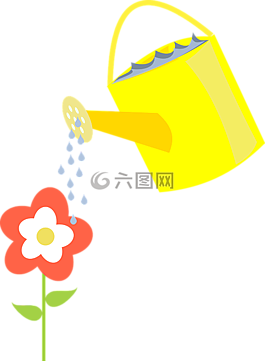 壺,澆水,花
