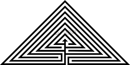 迷宮,三角形,古典