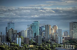 天際線,市中心,市容
