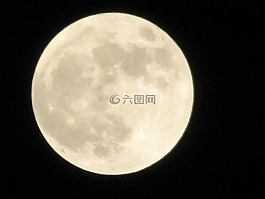 全,月亮,天空