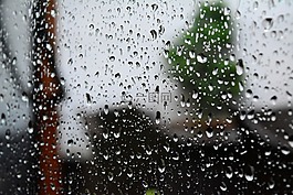 雨,窗口,天气