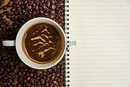 咖啡,咖啡因,杯
