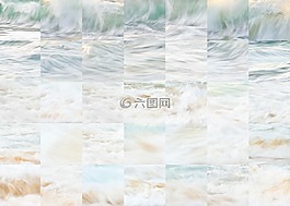 海灘,波,海洋