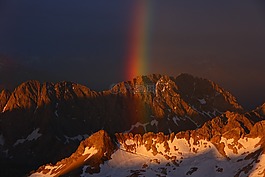 zugspitze,巴伐利亞,彩虹
