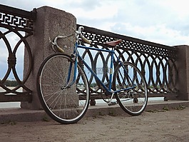 自行車,城市,街