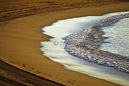 海,海滩,海的边缘