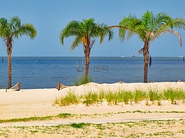 海灣,海岸,海灘