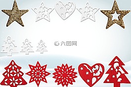 圣誕節(jié),圖標(biāo)集,明星