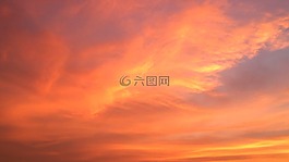 日落,橙色,晚上