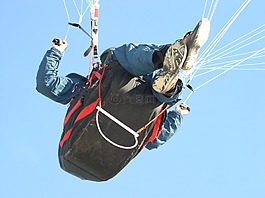 paraglide,天空,丹麥