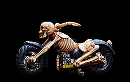 騎自行車的人,骨架,令人毛骨悚然