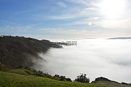 云,朦胧的景观,stratus