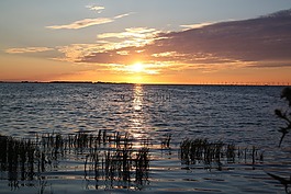 太陽,日落,海