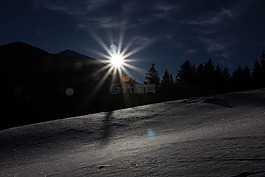 冬夜,雪,寒冬